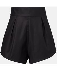 Adriana Degreas - High-Rise Shorts Aus Einem Baumwollgemisch - Lyst