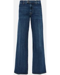 7 For All Mankind - Jeans Anchos Lotta Rebel De Tiro Alto - Lyst