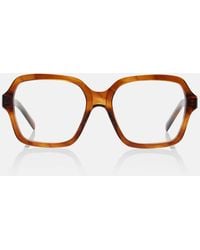 Miu Miu - Logo Square Glasses - Lyst