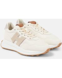 Hogan - H641 Suede And Leather Sneakers - Lyst