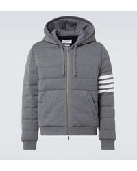 Thom Browne - Sudadera Con Capucha 4-Bar De Lana Virgen - Lyst