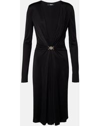 Versace - Medusa Jersey Cocktail Dress - Lyst
