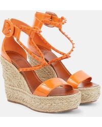 Christian Louboutin - Chocazeppa 120 Embellished Wedge Sandals - Lyst