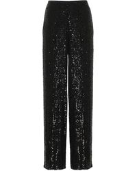 Diane von Furstenberg Hose Rhiannon mit Pailletten - Schwarz