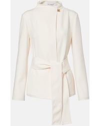 Max Mara - Talamo Belted Jersey Jacket - Lyst