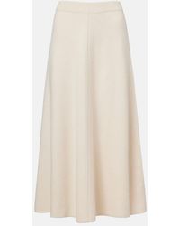 Jardin Des Orangers - Wool And Cashmere Midi Skirt - Lyst