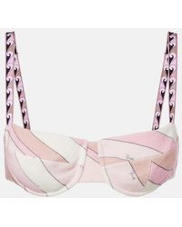 PUCCI - Iride Bikini Top - Lyst