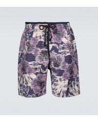 Isabel Marant Helani Floral Quilted Shorts - Multicolour