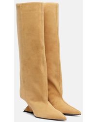 The Attico - Cheope 105 Suede Knee-High Boots - Lyst