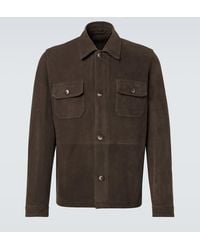 Frescobol Carioca - Ravi Suede Overshirt - Lyst