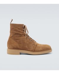 Gianvito Rossi - Richard Suede Desert Boots - Lyst