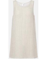 Leset - Stella Sequined Linen-Blend Minidress - Lyst