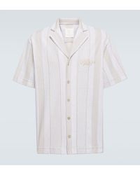 Givenchy - Plage Striped Cotton-blend Terry Bowling Shirt - Lyst