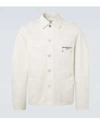 Givenchy - Logo Cotton Canvas Jacket - Lyst