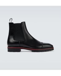 Christian Louboutin - Stivaletti Chelsea Melon - Lyst