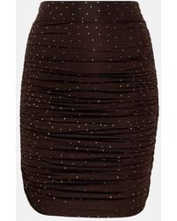 Alex Perry - Minifalda Benson De Jersey Con Logo - Lyst