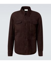 The Row - Bento Shearling-Lined Suede Jacket - Lyst