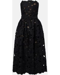 Oscar de la Renta - Bustier-Kleid Aus Spitze - Lyst