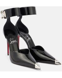 Christian Louboutin - Salones Lock Me 100 De Piel Con Adornos - Lyst
