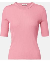 Max Mara - Ribbed-Knit Wool Top - Lyst