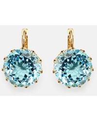 Ileana Makri - 18kt Gold Earrings With Topaz - Lyst