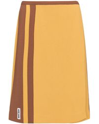 Miu Miu High-rise Midi Skirt - Yellow
