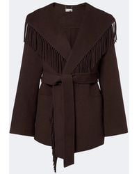 Jonathan Simkhai - Fringed Wool-Blend Jacket - Lyst