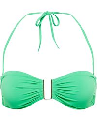 Melissa Odabash Barcelona Bandeau Bikini Top - Green