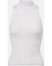 Brunello Cucinelli - Ribbed-Knit Turtleneck Top - Lyst