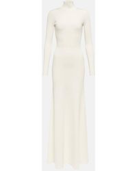 Victoria Beckham - Knitted Turtleneck Maxi Dress - Lyst