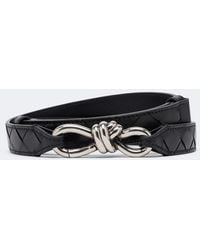 Bottega Veneta - Andiamo Intrecciato Leather Belt - Lyst
