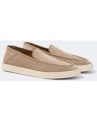 Giorgio Armani - Suede Slip-On Shoes - Lyst