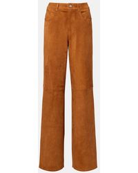 Stouls - Mytheo Suede Wide-Leg Pants - Lyst