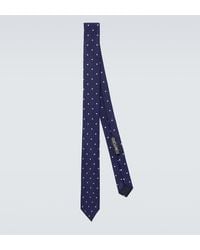 Tom Ford - Corbata De Sarga De Seda Con Lunares - Lyst
