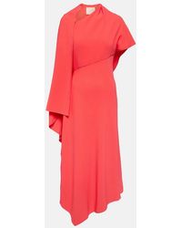 ROKSANDA - Pascale Asymmetric Crepe Midi Dress - Lyst