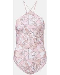 PUCCI - Occhi Open-Back Swimsuit - Lyst