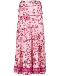 Poupette - Camila Floral Maxi Skirt - Lyst