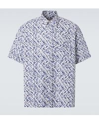 Plan C - Printed Cotton Shirt - Lyst