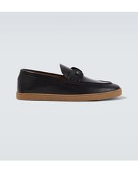 Christian Louboutin - Chambeliboat Leather Slip-On Shoes - Lyst