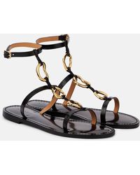 Amanu - Bazaruto Embellished Leather Sandals - Lyst
