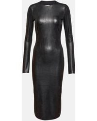 MM6 by Maison Margiela - Jersey Midi Dress - Lyst