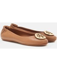 Tory Burch - Minnie Travel Ballet W/ Metal Logo (Royal/) Shoes - Lyst