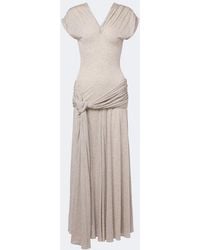 JW Anderson - Draped Jersey Maxi Dress - Lyst