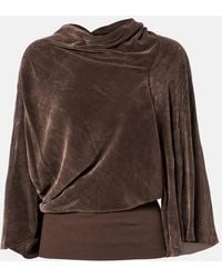 Rick Owens - Draped Crepe Top - Lyst