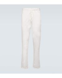 Orlebar Brown - Fallon Cotton-blend Straight Pants - Lyst