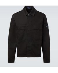 Stone Island - Compass Denim Overshirt - Lyst