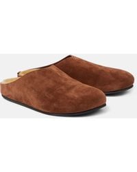 The Row - Hugo Suede Mules - Lyst