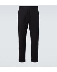 Dries Van Noten - Cotton And Wool Straight Pants - Lyst
