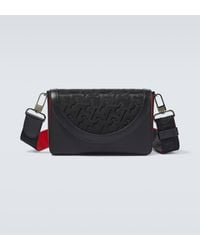 Christian Louboutin - Monogram Leather Shoulder Bag - Lyst