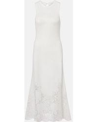 Erdem - Open-Knit Cotton Maxi Dress - Lyst